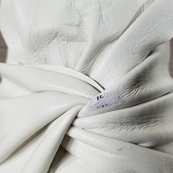 Halogen Manny Knotted Slip-On Sneaker, White Leather, Womens Size 9.5 - Picture 10 of 11